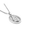 Casella Necklace in White Gold with Santa Maria della Speranza