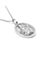 Casella Necklace in White Gold with Santa Maria della Speranza