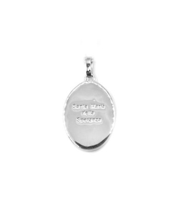 Collier Casella en or blanc avec Santa Maria della Speranza