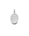 Collana Casella in Oro Bianco con Santa Maria della Speranza