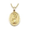 Yellow Gold Casella Necklace with Santa Maria della Speranza