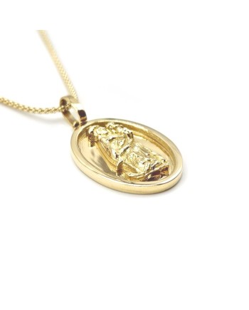 Yellow Gold Casella Necklace with Santa Maria della Speranza