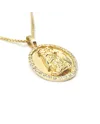 Casella Necklace in Yellow Gold and Diamonds with Santa Maria della Speranza