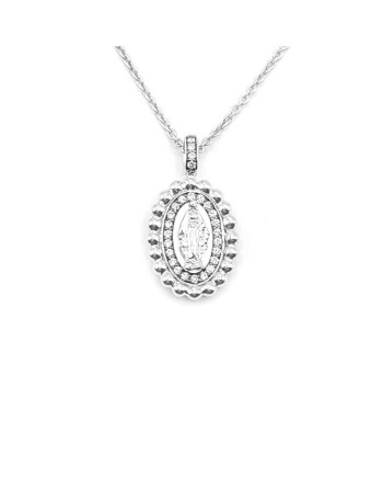 Crivelli Choker with Madonna in White Gold and Diamonds