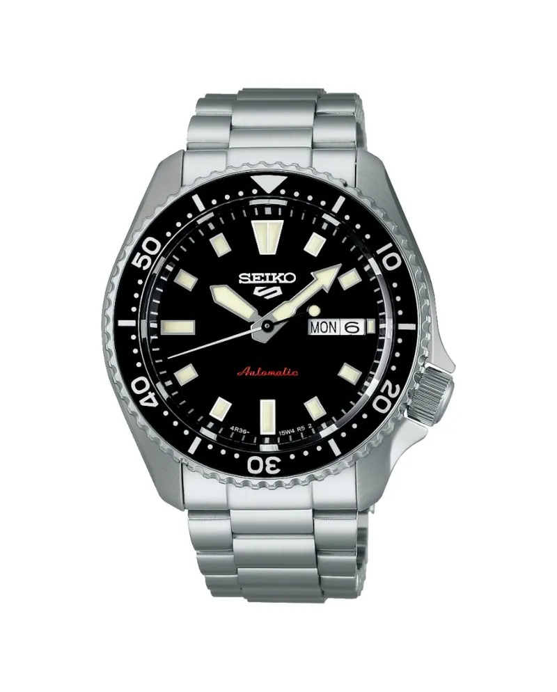 Orologio Seiko 5 Sports Quadrante Nero Cinturino in Acciaio
