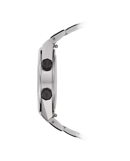 Montre Mido Multifort 8 Two Crowns noire avec bracelet en acier