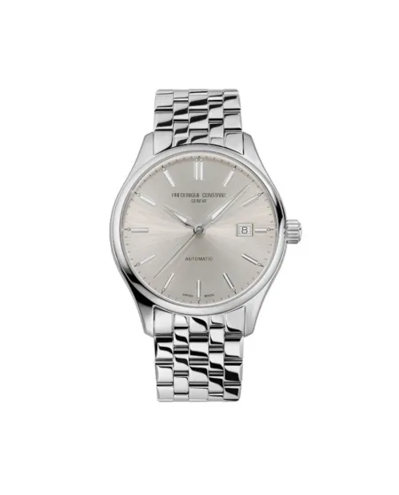 Frederique Constant Classics Index Silver Steel Strap Watch