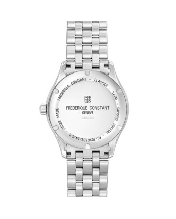 Frederique Constant Classics Index Silver Steel Strap Watch