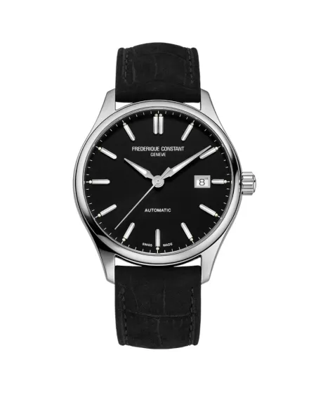 Orologio Frederique Constant Classics Index Nero Cinturino in Pelle
