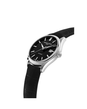 Frederique Constant Classics Index Black Leather Strap Watch