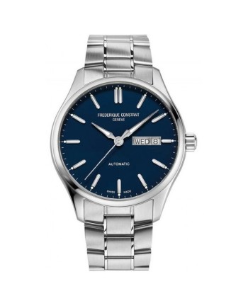 Montre Frédérique Constant Classics Index avec bracelet en acier bleu