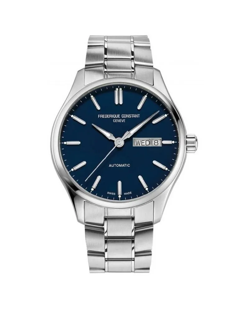 Frederique Constant Classics Index Blue Steel Strap Watch
