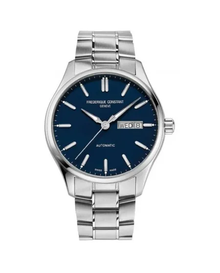 Frederique Constant Classics Index Blue Steel Strap Watch