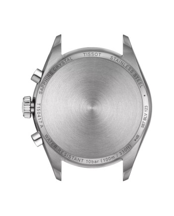 Montre chronographe Tissot PR 100 avec cadran bleu et bracelet en acier