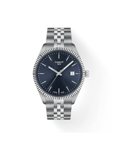Montre Tissot Ballade avec cadran bleu et bracelet en acier