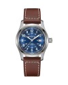 Hamilton Khaki Field Auto 42mm Blue Dial Leather Strap Watch