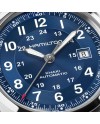 Hamilton Khaki Field Auto 42mm Blue Dial Leather Strap Watch