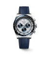 Cronografo Longines Conquest con Quadrante Argento e Cinturino in Caucciù