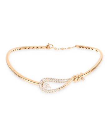 Girocollo Crivelli Closer in Oro Rosa con Diamanti