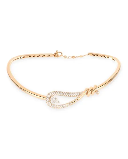Girocollo Crivelli Closer in Oro Rosa con Diamanti