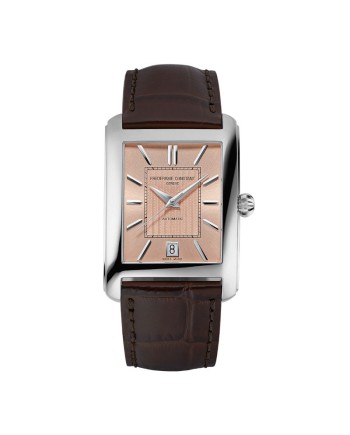 Montre Frédérique Constant Classics Carrée avec bracelet en cuir