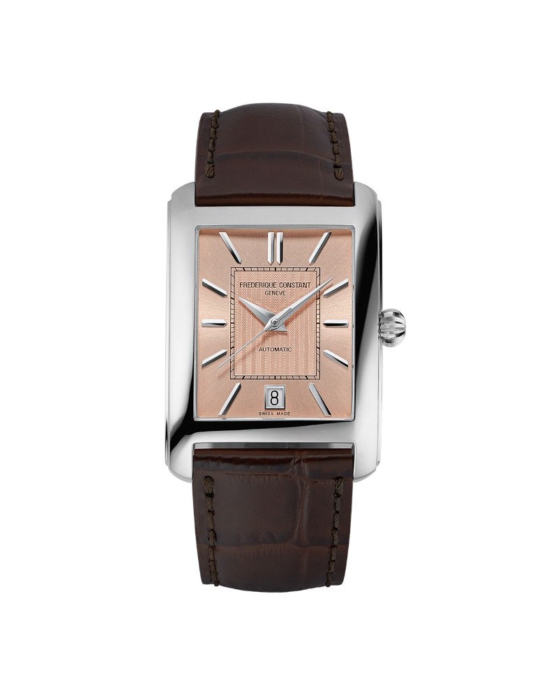 Frederique Constant Classics Carrée Leather Strap Watch