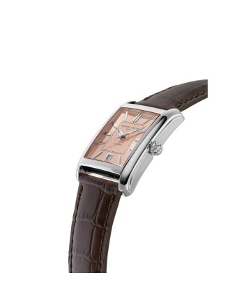 Montre Frédérique Constant Classics Carrée avec bracelet en cuir
