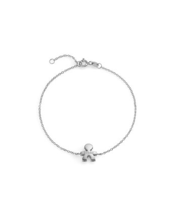 Bracelet Le Bebé « I Tesorini Big » en or blanc avec bébé