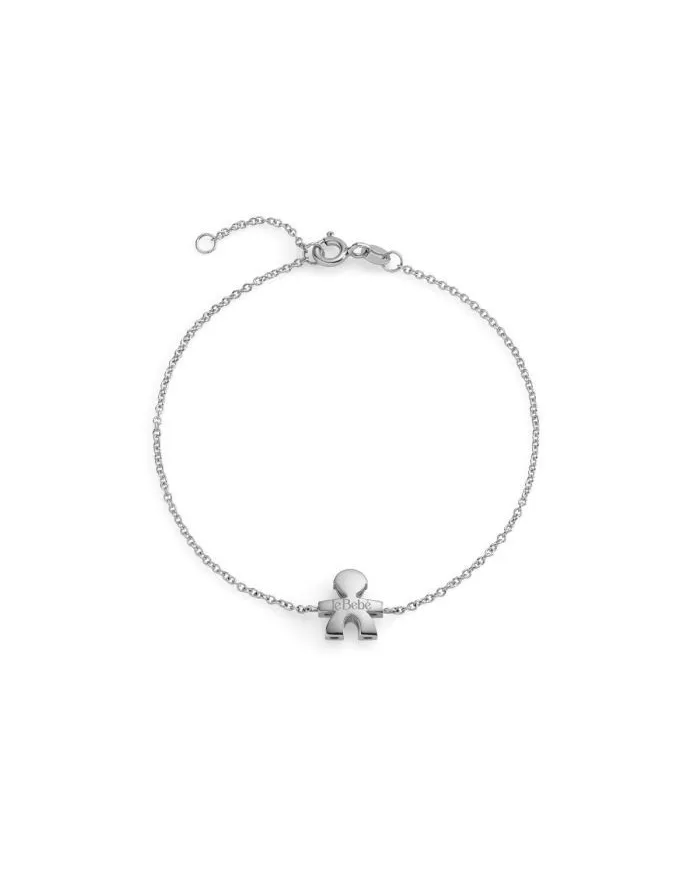 Le Bebé "I Tesorini Big" Bracelet in White Gold with Baby