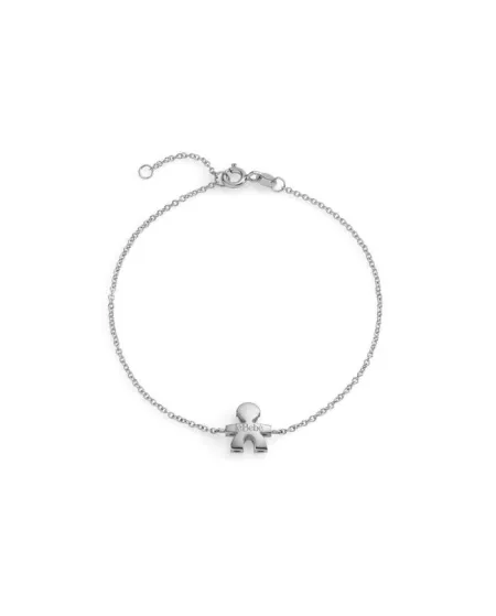 Bracciale Le Bebé "I Tesorini Big" in Oro Bianco con Bimbo