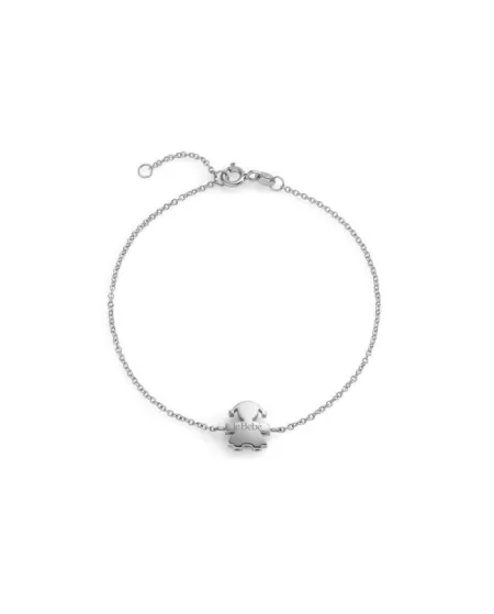Bracciale Le Bebé "I Tesorini Big" in Oro Bianco con Bimba