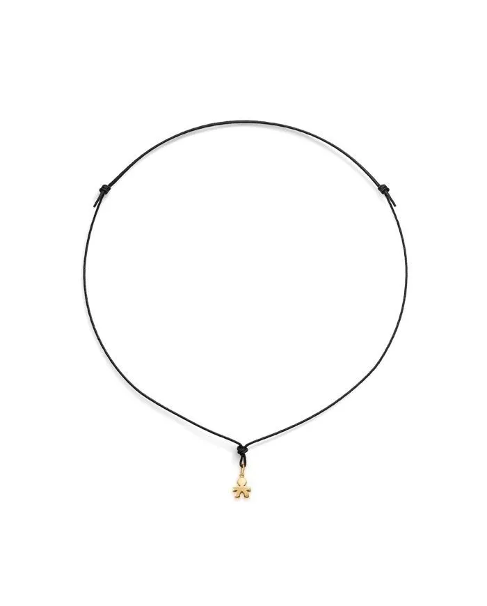 Le Bebé "I Tesorini Mini" Baby Pendant in Yellow Gold with Cord