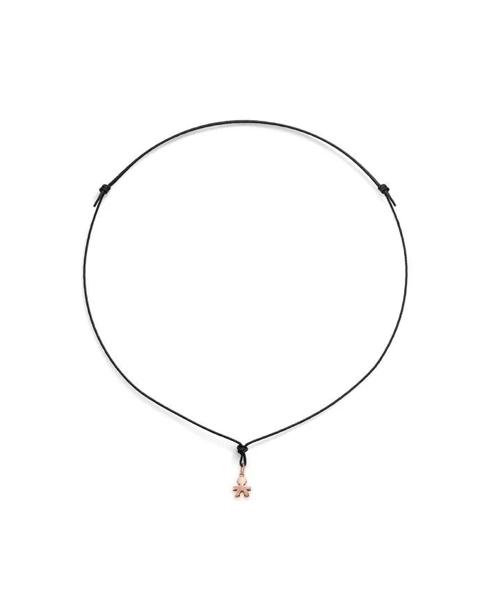 Le Bebé "I Tesorini Mini" Baby Pendant in Rose Gold with Cord