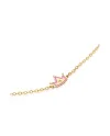 Le Bebè Primegioie Lucciole Bracelet in Yellow Gold with Crown and Diamond