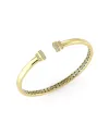 Bracciale Rigido Crivelli Pillar in Oro Giallo con Pavé di Diamanti