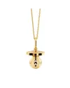 Le Bebé Suonamore Pendant "The Pacifiers" in Yellow Gold Plated Silver