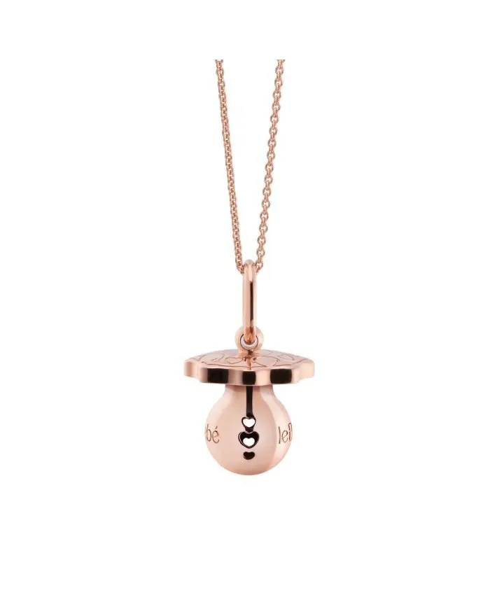 Le Bebé Suonamore Pendant "The Pacifiers" in Rose Gold Plated Silver