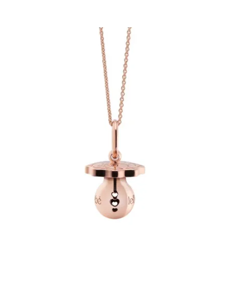 Ciondolo Le Bebé Suonamore "I Ciucci" in Argento Placcato Oro Rosa