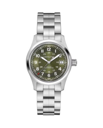 Orologio Hamilton Khaki Field Auto 38 mm Verde e Cinturino Acciaio