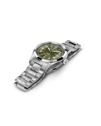 Montre Hamilton Khaki Field Auto 38 mm avec bracelet en acier vert