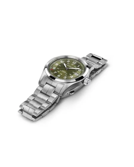 Orologio Hamilton Khaki Field Auto 38 mm Verde e Cinturino Acciaio