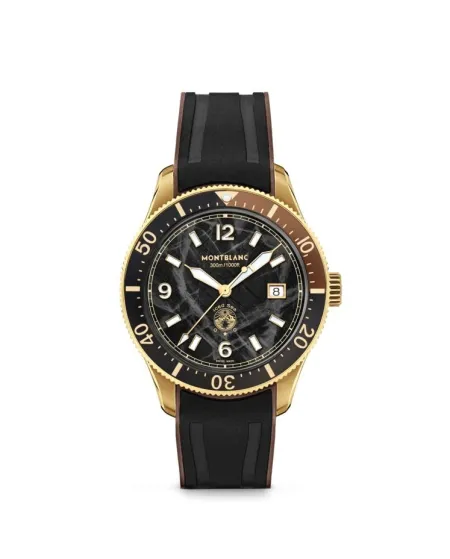 Montre Montblanc 1858 Ice Sea Automatic Date avec boîtier en bronze