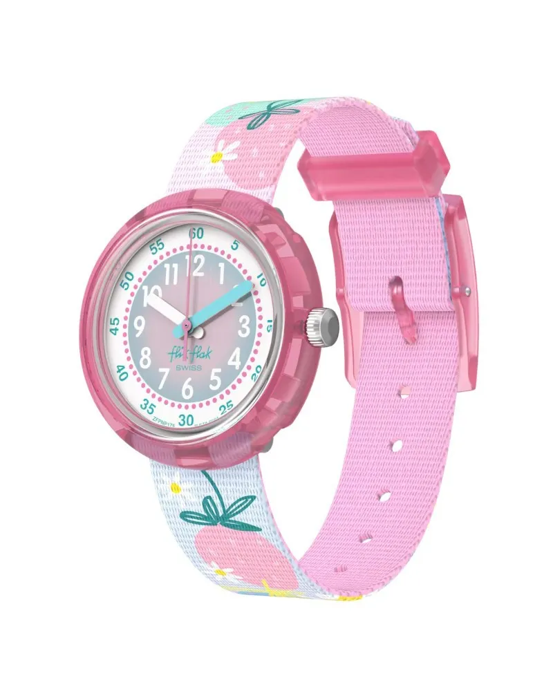 Swatch Flik Flak Berry Nice Watch with Monbento Lunch Box