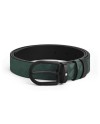 Montblanc Extreme 3.0 Reversible Belt in British Green Leather with Horseshoe Pattern and PVD 30 mm