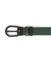 Ceinture réversible Montblanc Extreme 3.0 en cuir vert britannique avec motif fer à cheval et PVD 30 mm
