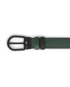 Montblanc Extreme 3.0 Reversible Belt in British Green Leather with Horseshoe Pattern and PVD 30 mm