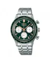 Seiko Classic Chronograph Green Dial Steel Strap