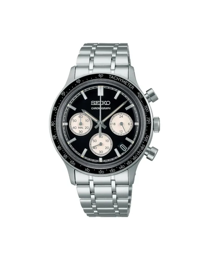 Sekonda Classic Circuit – Orologio Cronografo Uomo 43 Mm – Acciaio E Silicone, Impermeabile 50m – Datario Luminoso