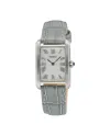 Seiko Classic Watch Silver Dial Leather Strap