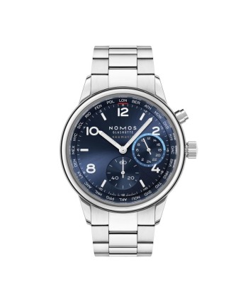 Nomos Glashütte Club Sport Neomatik World Time Blue Watch